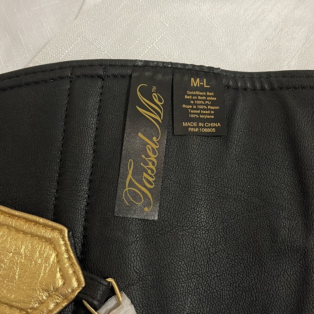 Nwt Tassel Me Belt Gold - image 3